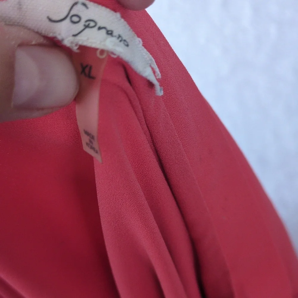Soprano Junior's Pink Asymmetrical Sirencore Midi‎ Skirt Size XL